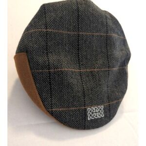 Grey Tweed Celtic Knot Flat Cap by Patrick Francis Ireland Medium Classic Money